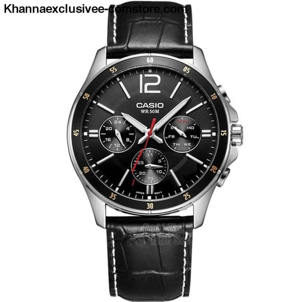 Casio Watch Analogue Mens Quartz Sports Fashionable Business Waterproof Watch Mtp-1374 - Mtp1374L1A-A - Casio Watch Analogue Mens Quartz