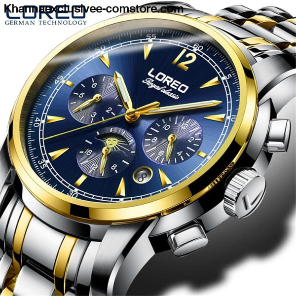Luxury Fashion Brand Automatic Mens Watch Auto Mechanical 50M Waterproof Sapphire Glass Wrist Watch - Luxury Fashion Brand Automatic Mens