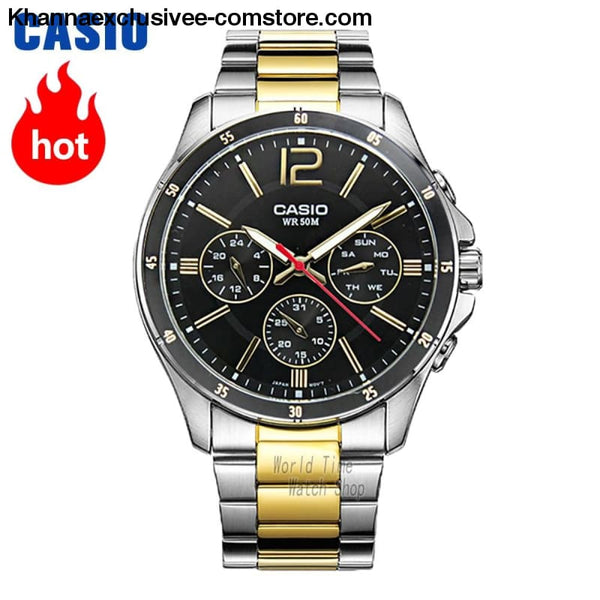 Casio Watch Analogue Mens Quartz Sports Fashionable Business Waterproof Watch Mtp-1374 - Casio Watch Analogue Mens Quartz Sports Fashionable