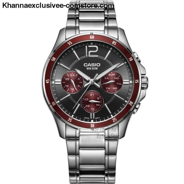 Casio Watch Analogue Mens Quartz Sports Fashionable Business Waterproof Watch Mtp-1374 - Mtp1374D5A-A - Casio Watch Analogue Mens Quartz
