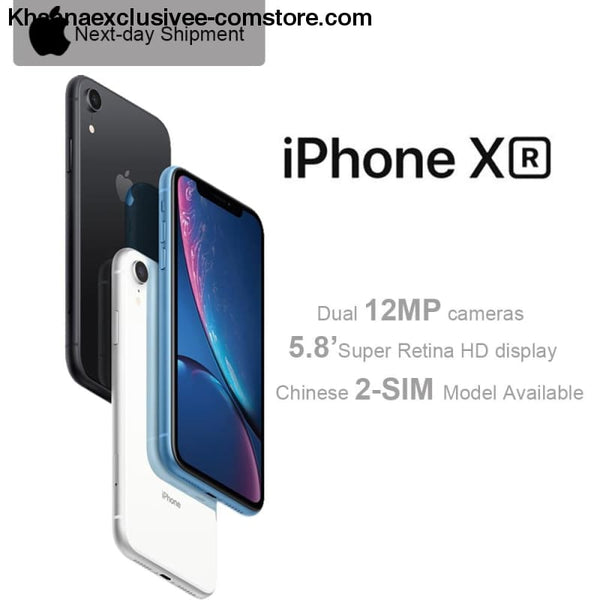 New Apple iPhone XR 6.1 Liquid Retina All Screen 4G LTE FaceID 12MP Camera Waterproof Mobile - Brand New Apple iPhone XR 6.1 Liquid Retina